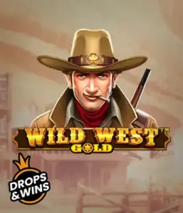  See the bold sheriff of "Wild West Gold," a thrilling slot game by Pragmatic Play. The visual features a stern-faced sheriff with a sheriff’s badge, set against a sun-baked Old West town backdrop. The game's title is prominently displayed in a stylized font, accentuating the Wild West adventure theme. 